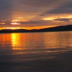 Sunrise Squall Line- Flagstaff Lake cropped