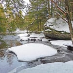 Cathance River Preserve in winter