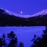 Katahdin in winter moonlight