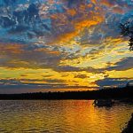 Summer sunset over Madawaska Lake