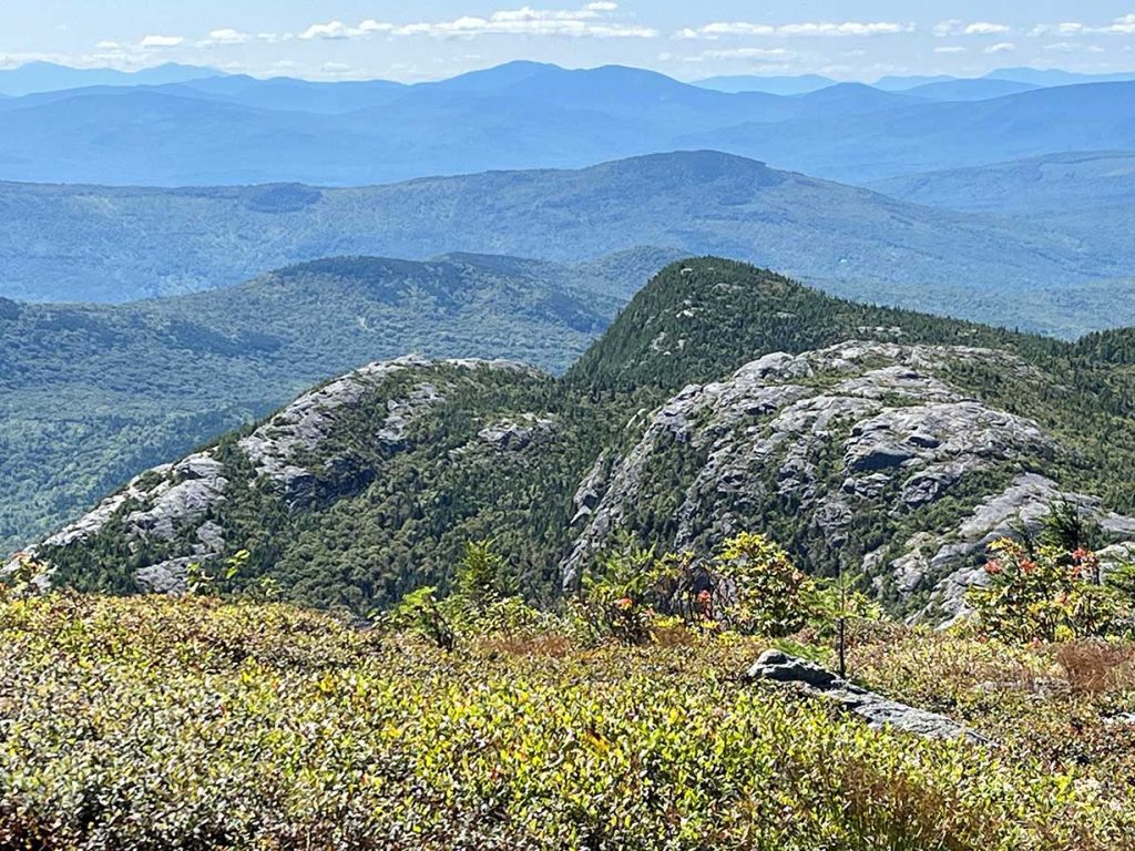 view of vista from mountaintop